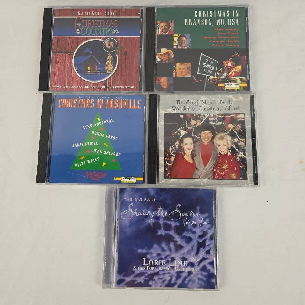 Country Christmas CD Lot 5 Gaither Branson Nashville